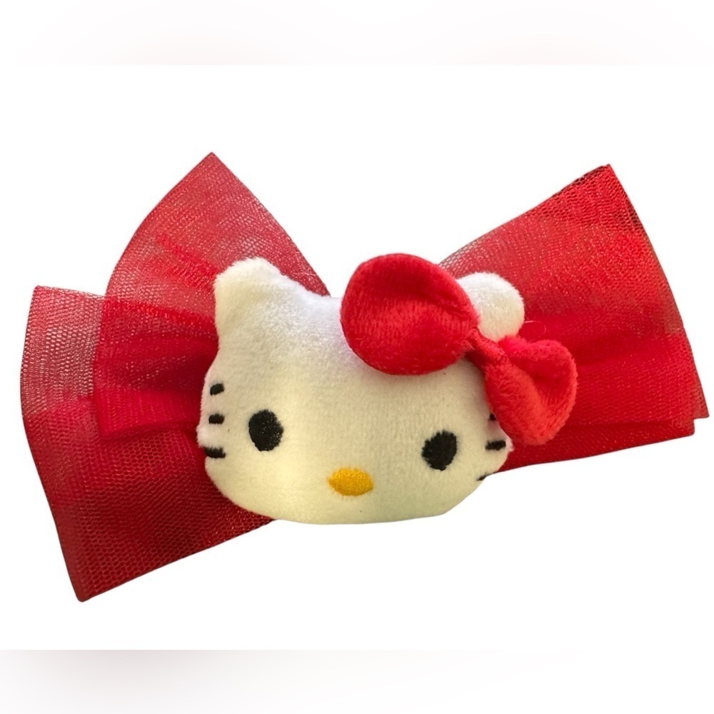 Sanrio Hello Kitty Plush Red 5 Inch Hair Clip